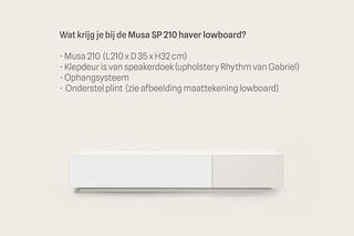 TV-meubel + lowboard, RAAT, Musa 140 SP, Haver